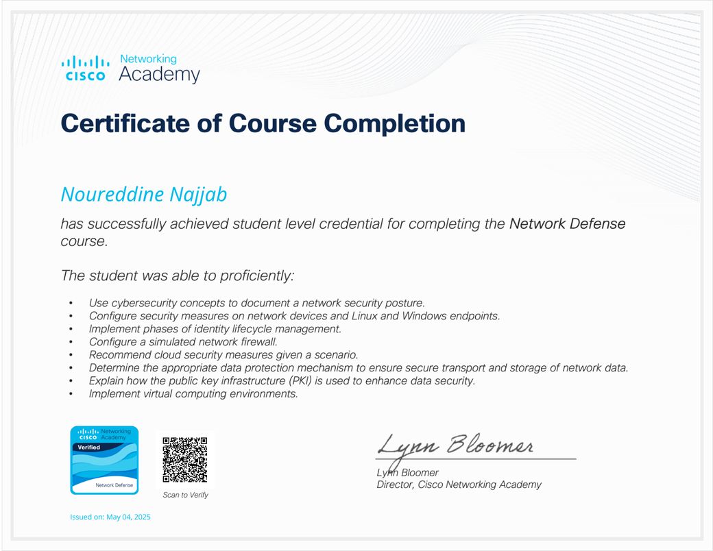 Network Defense